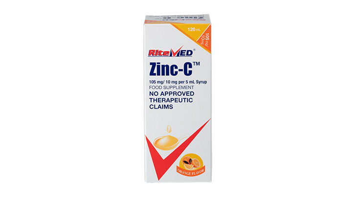 RM ASCORBIC+ZINC (ZINC-C<SUP>TM</SUP>) SYRUP 120ML